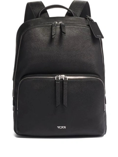 Tumi Varek Hudson Leather Backpack In Black
