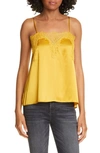 Cami Nyc The Sweetheart Silk Charmeuse Camisole In Honey