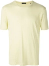 Atm Anthony Thomas Melillo Slub Knit Space Dye Tee In Yellow