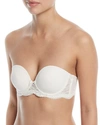 Simone Perele Eden Strapless Plunge Smooth Cup Bra In White