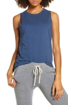 Richer Poorer Muscle Tank In Navy