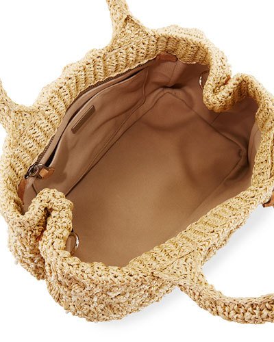 prada raffia tote