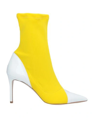 Aldo Castagna Ankle Boots In Yellow