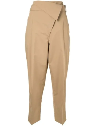 3.1 Phillip Lim / フィリップ リム Belted Overlap Trousers In Brown
