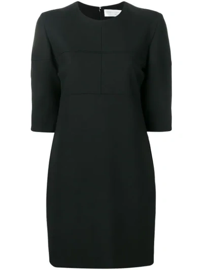 Victoria Victoria Beckham Structured Sleeve Dress In Black