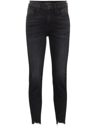 3x1 'authentic' Cropped-skinny-jeans In Black