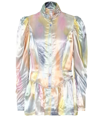 Sies Marjan Ruffle Metallic Jacket In Multicoloured