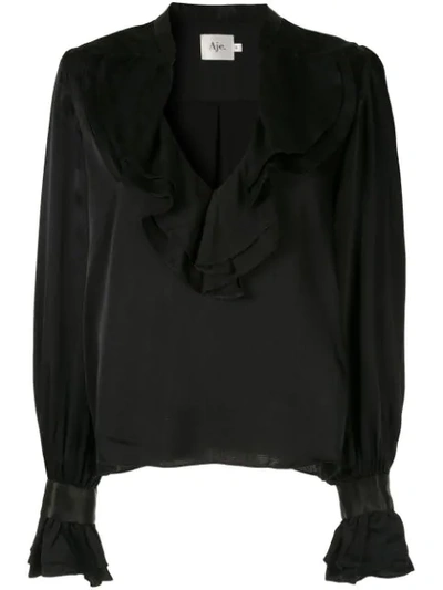 Aje Bluse Mit Lockerem Schnitt In Black