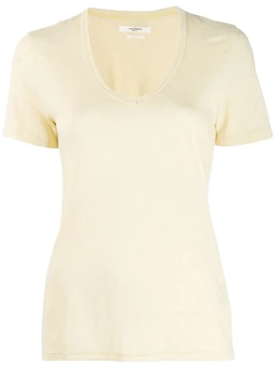 Isabel Marant Étoile Short Sleeved T-shirt In Yellow