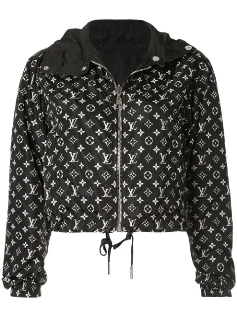 Louis Vuitton Pre-owned Long Sleeve Jacket Reversible Hoodie - Black ...
