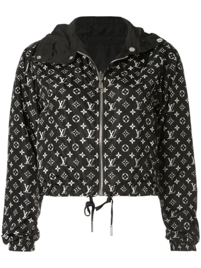 Louis Vuitton Long Sleeve Jacket Reversible Hoodie - Black