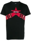 Diesel Printed Logo T-shirt In Black