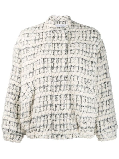 Iro Tweed Bomber Jacket In Neutrals