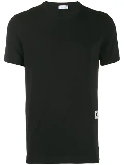 Dolce & Gabbana Branded T-shirt In Black