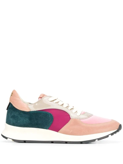 Philippe Model Montecarlo Mondial Pop Pink Blue Sneaker In Brown