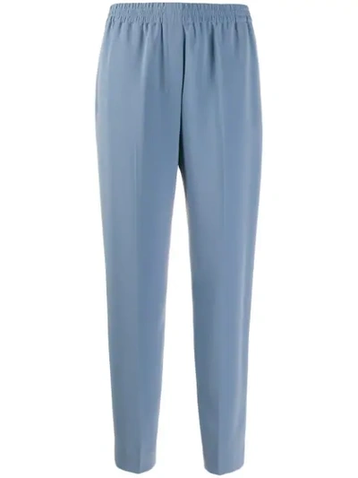 Theory Tapered Track Trousers In Blue