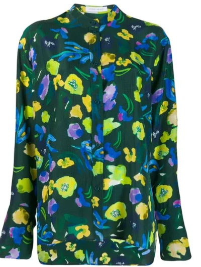 Christian Wijnants Floral Blouse In Green