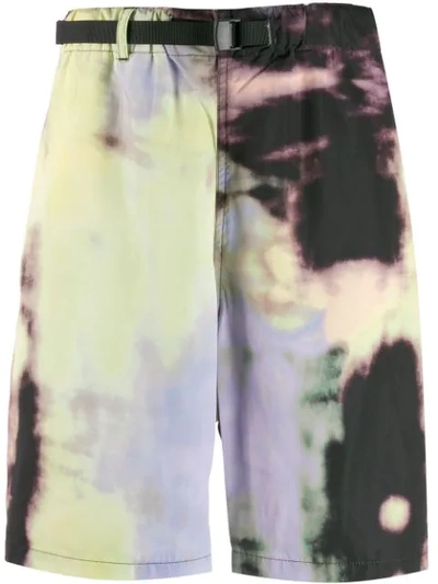 Stussy Tie-dye Print Shorts In Black