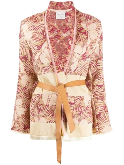 Forte Forte Les Papillons Jacquard Jacket In Neutrals