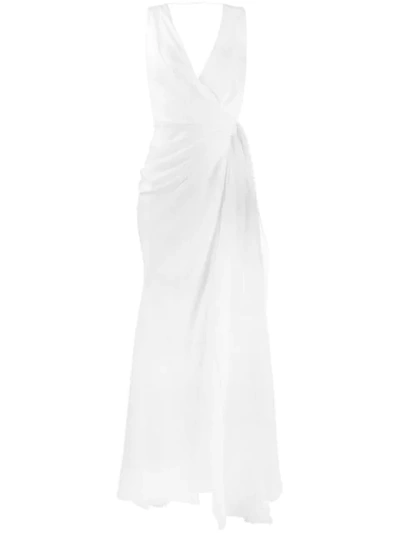 Parlor Empire Line Maxi Dress In White