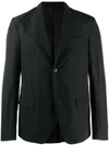 Prada Crushed Lightweight Tailored Jacket In Black