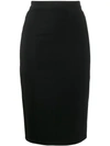Loulou High-rise Pencil Skirt In Black