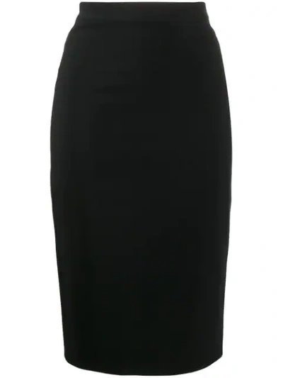 Loulou High-rise Pencil Skirt In Black
