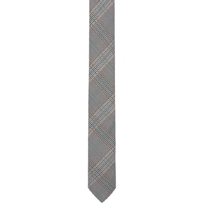 Hugo Boss Boss Grey Check Tie