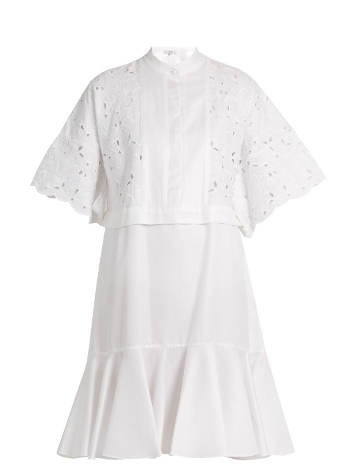 womens white broderie anglaise dress