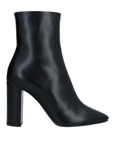 Saint Laurent Ankle Boots In Black