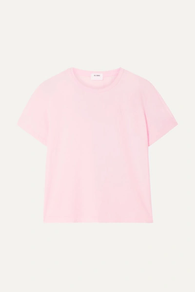 Re/done Classic Cotton-jersey T-shirt In Baby Pink