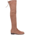 Stuart Weitzman Lowland Suede Over-the-knee Boots In Brown