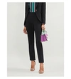 Ted Baker Anitat Tailored Cropped Cotton-twill Trousers In Black