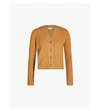 Vince Relaxed-fit Speckled-knit Cashmere Cardigan In Teakwood