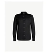 Corneliani Regular-fit Cotton-jersey Shirt In Black