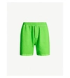 Dsquared2 Icon Logo-print Cotton-jersey Shorts In Fluo Green