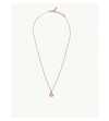 Ted Baker Elvina Enamel Button Necklace In Baby Pink