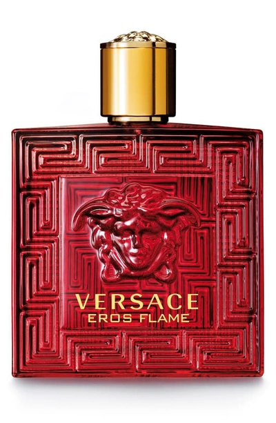 Versace Mens Eros Flame Deodorant Body Spray 3.4 oz (100 Ml) In Black,pink