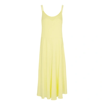 Vince Yellow Layered Midi Dress