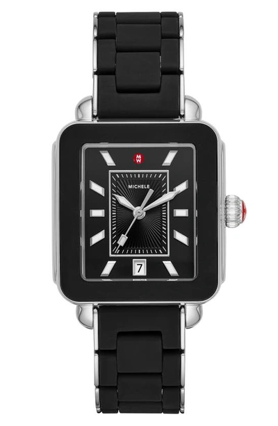 Michele Wrapped Deco Sport Watch, 34mm X 36mm - 100% Exclusive In Black