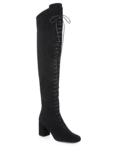 saint laurent over the knee boots