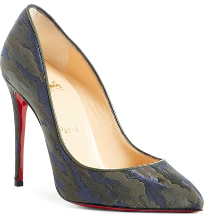 Christian Louboutin Pigalle Follies Camo Pointy Toe Pump In Vosges Camo