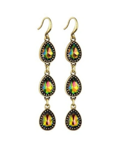 Nicole Miller 3 Teardrop Earring In Gold