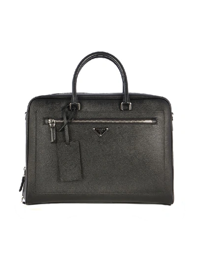 Prada Saffiano Travel In Black