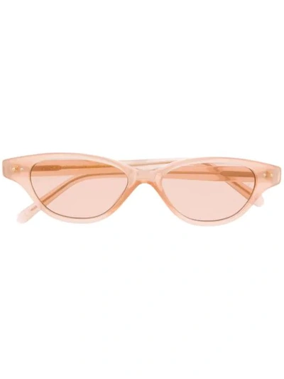 Linda Farrow X Alessandra Ambrosio Sunglasses In Neutrals
