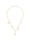 Anni Lu Treasure Shell Charm Necklace In Gold