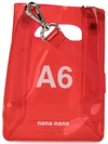 Nana-nana Mini A6 Tote Bag In Red