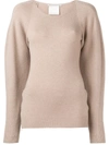 Stella Mccartney Side-zip Jumper In Neutrals