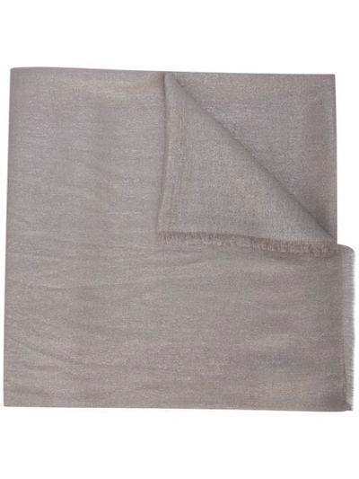 Brunello Cucinelli Brushed Oversized Scarf In Neutrals