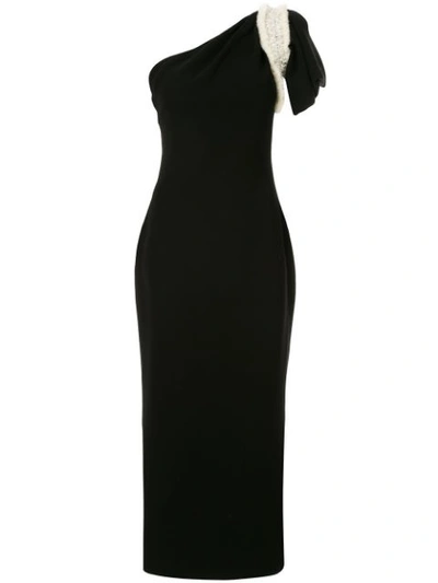 Saiid Kobeisy One-shoulder Asymmetric Dress In Black